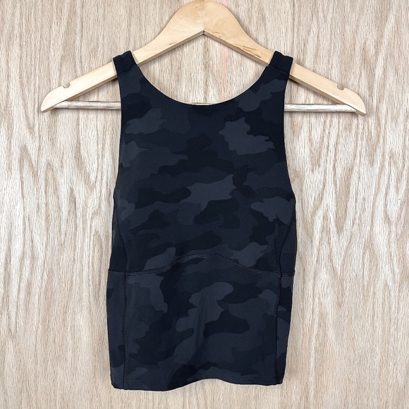 Lululemon Key To Balance Tank Top Heritage 365 Camo Deep Coal Multi - Picture 6 of 10